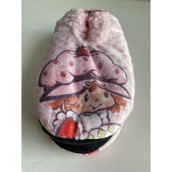 Fuzzy Babba Strawberry Shortcake Non Slip Slipper Socks Women’s Sz S/M 5.5-7.5 - Picture 13 of 14